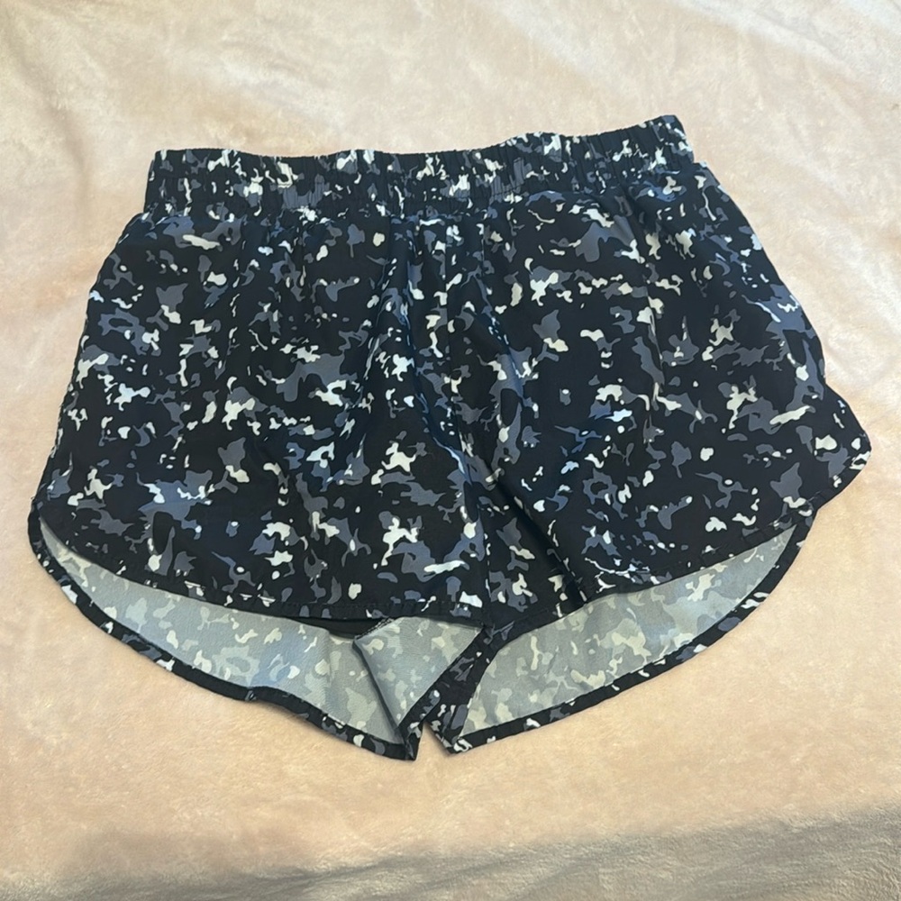 Black and white athletic shorts